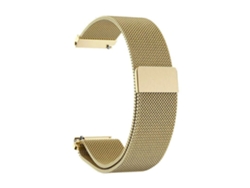 Pulsera Milanesa Dorada De 42 Mm, Compatible Con Huawei Gt5/garmin/samsung, Elegante, Con Cierre Seguro, Ideal Para La Oficina.