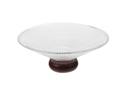 Cuenco Para Servir Frutas, Snacks, Plato De Postre, Cuenco De Ensalada Delicado, Recipiente Con Base De Madera Webake