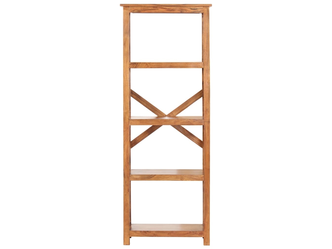 Maison Exclusive - Estantería De Madera Maciza De Acacia Acabado Miel 60x30x160 Cm