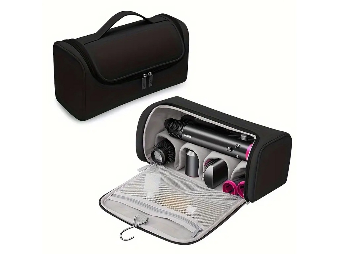 Bolsa organizadora de viaje con gancho metálico, compatible con todos los modelos Airwra, color negro.