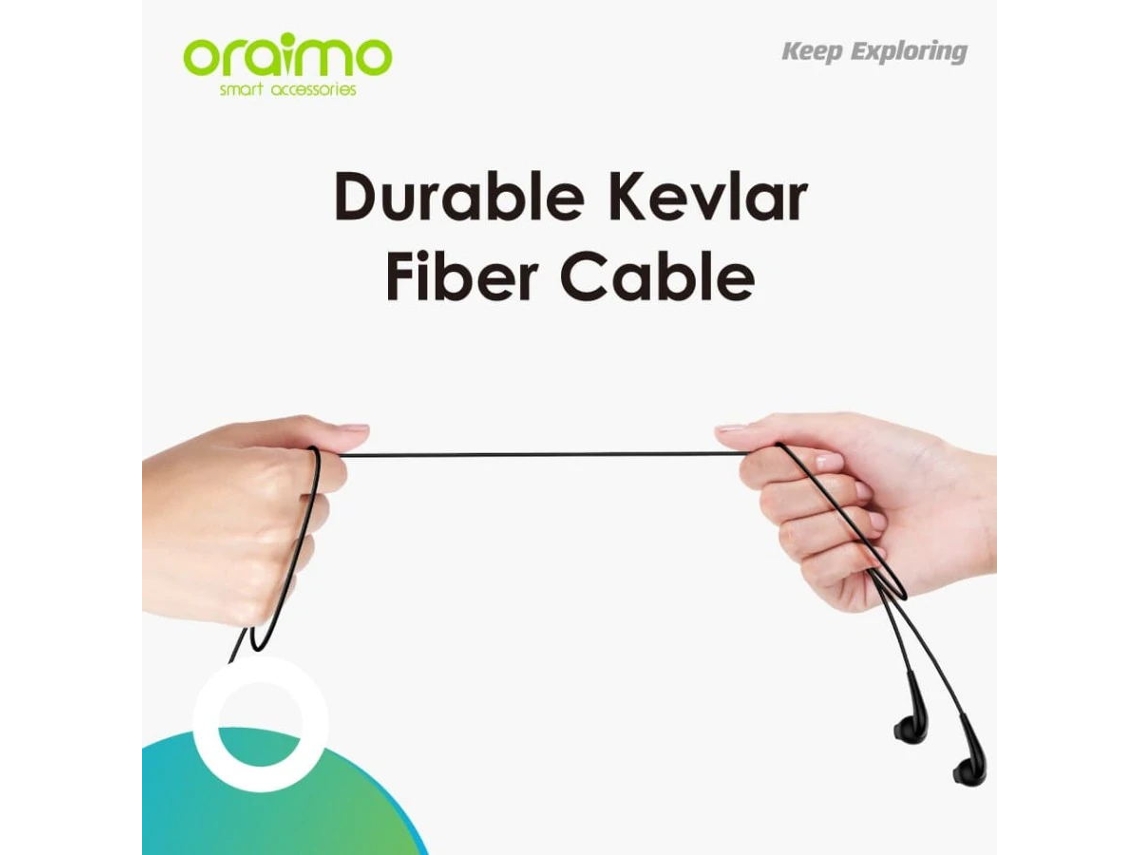 Auriculares Con Cable Oraimo Oep-e21 De 3,5 Mm, Intrauditivos, Color Blanco (v2)
