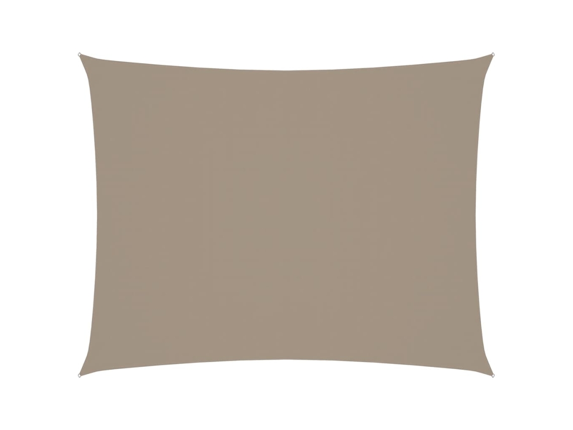 Maison Exclusive - Toldo De Vela Rectangular Tela Oxford Gris Taupe 3,5x4,5 M