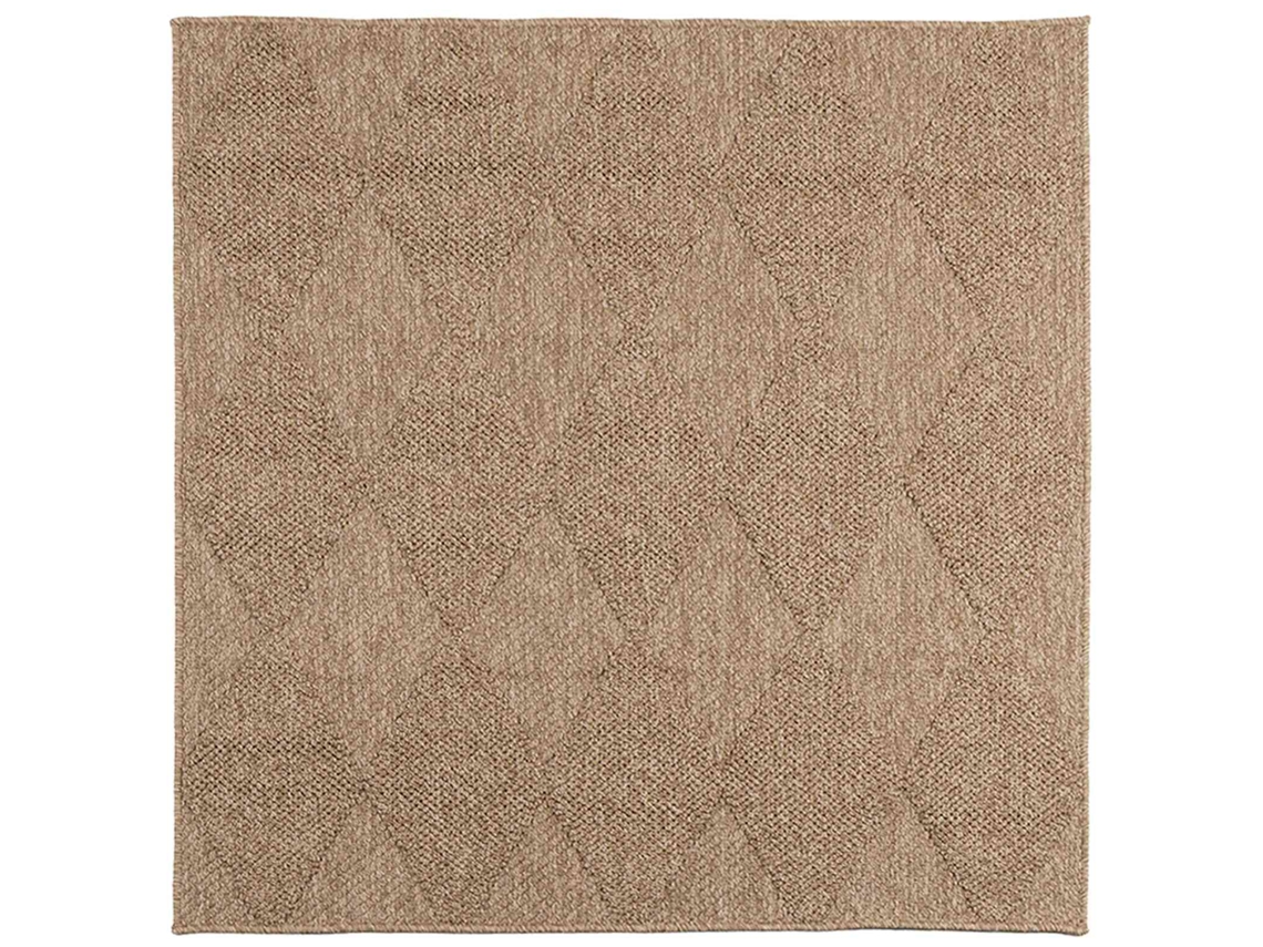 Alfombras De Área Cuadrado Agira Natural 240 X 240 Cm Poliéster