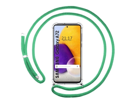 Carcasa Samsung Galaxy A72 TUMUNDOSMARTPHONE Colgante Verde