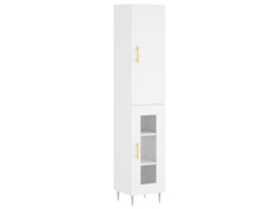 Aparador Alto VIDAXL Blanco Madera contrachapada (34,5x34x180 cm)