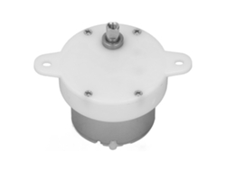 Motorreductor de CC de 10 rpm, alto par, silencioso, forma cilíndrica, terminal, 6 V, engranaje.