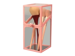 Caja Organizadora Portátil E Impermeable Para Brochas De Maquillaje