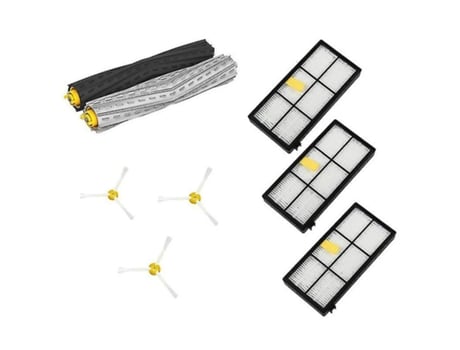 1 Juego de extractor, filtros y cepillo lateral para Irobot Roomba 800 900