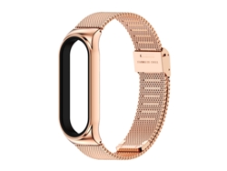 Correa Smartwatch para Xiaomi Mi Band 7 Milan Buckle Plus Acero Inoxidable Cs-Oro Rosa YUYSAN