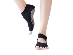 Calcetines antideslizantes de punta abierta para mujer para ballet, yoga, pilates y barra