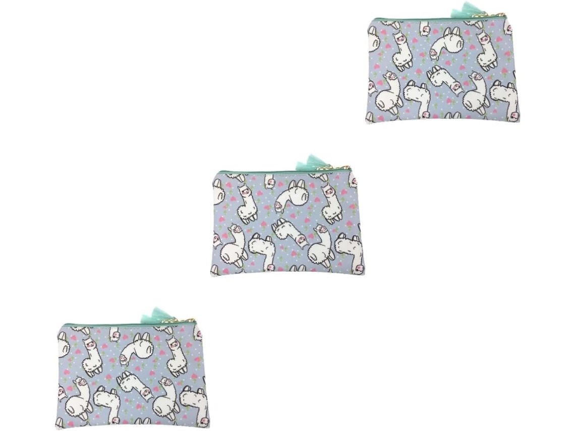 Juego De 3 Estuches Para Bolígrafos, Cartera, Monedero Y Estuche Con Cremallera.