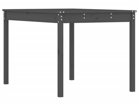 Mesa De Jardín VIDAXL Gris Madera (121x82.5x76 cm)