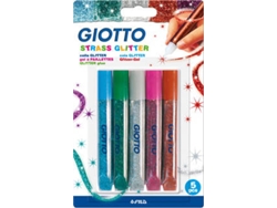 Bolígrafo Glitter GIOTTO Glue Strass (5 unidades - 10,5 ml)