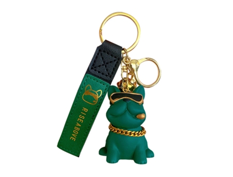 Accesorios De Llavero Bulldog - Bulldog Super Cool - Verde Oscuro Accesorios De Llavero Bulldog - Bulldog Super Cool - Verde Oscuro JEIIBRZUI