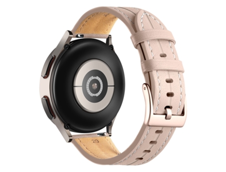 Correa de piel auténtica 22mm liberación rápida ajustable para Realme Watch 3/Huami Amazfit GTR 4/GTR 4 Pro - color rosa pálido