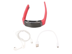 Relógio Gravador De Voz Com Redução De Ruído Ativação Por Voz Pulseira 32gb Rosa Para Reuniões Entrevistas