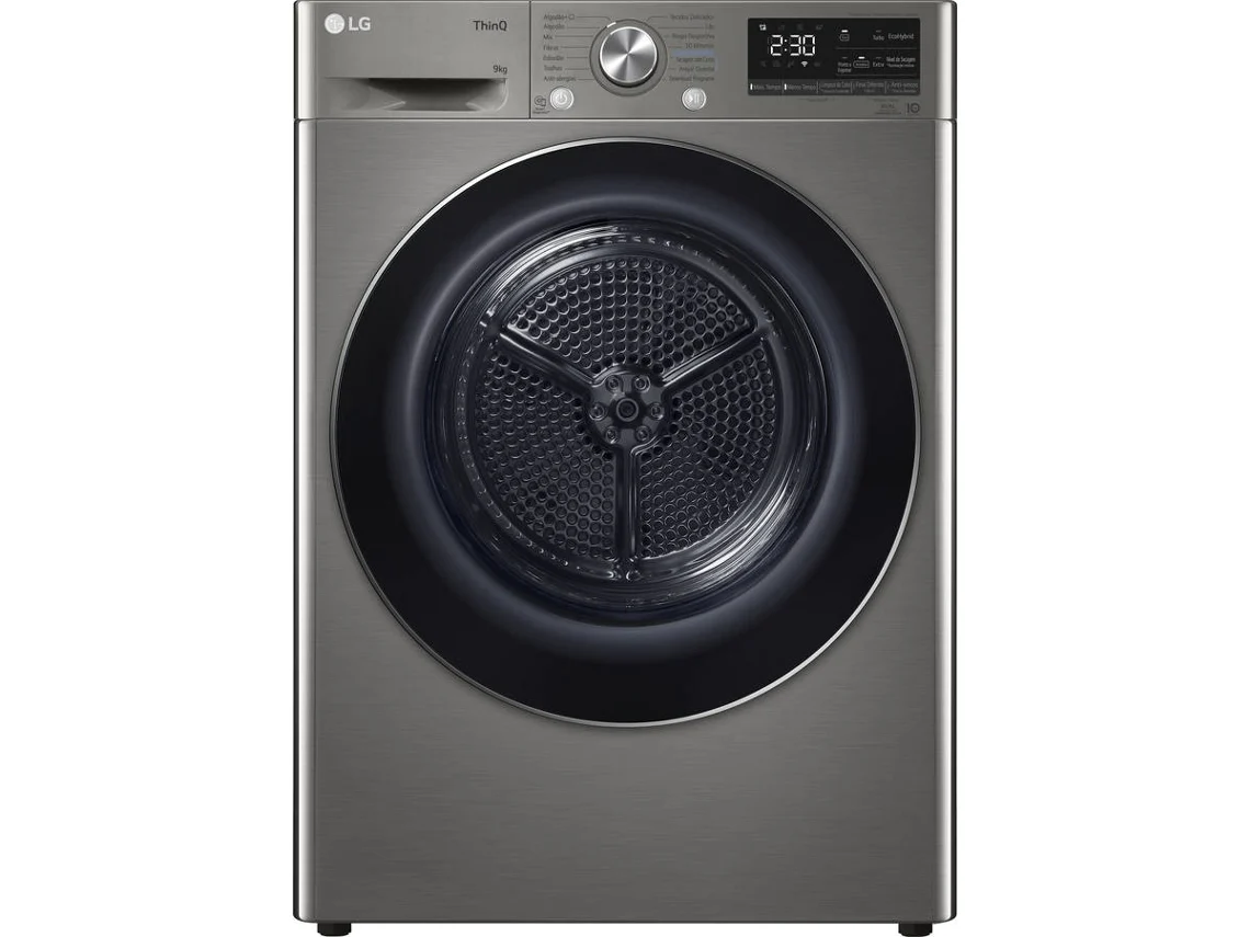 Secadora LG RH90V9PV2N (9kg - Bomba de calor - Acero inoxidable)