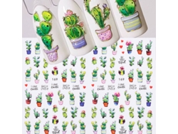 Kit de 2 pegatinas 3D para uñas con diseño de mal de ojo, decoración de uñas para verano.