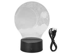 Luz de luna creciente 3D, 7 colores, LED táctil, acrílico, USB, para regalo de cumpleaños
