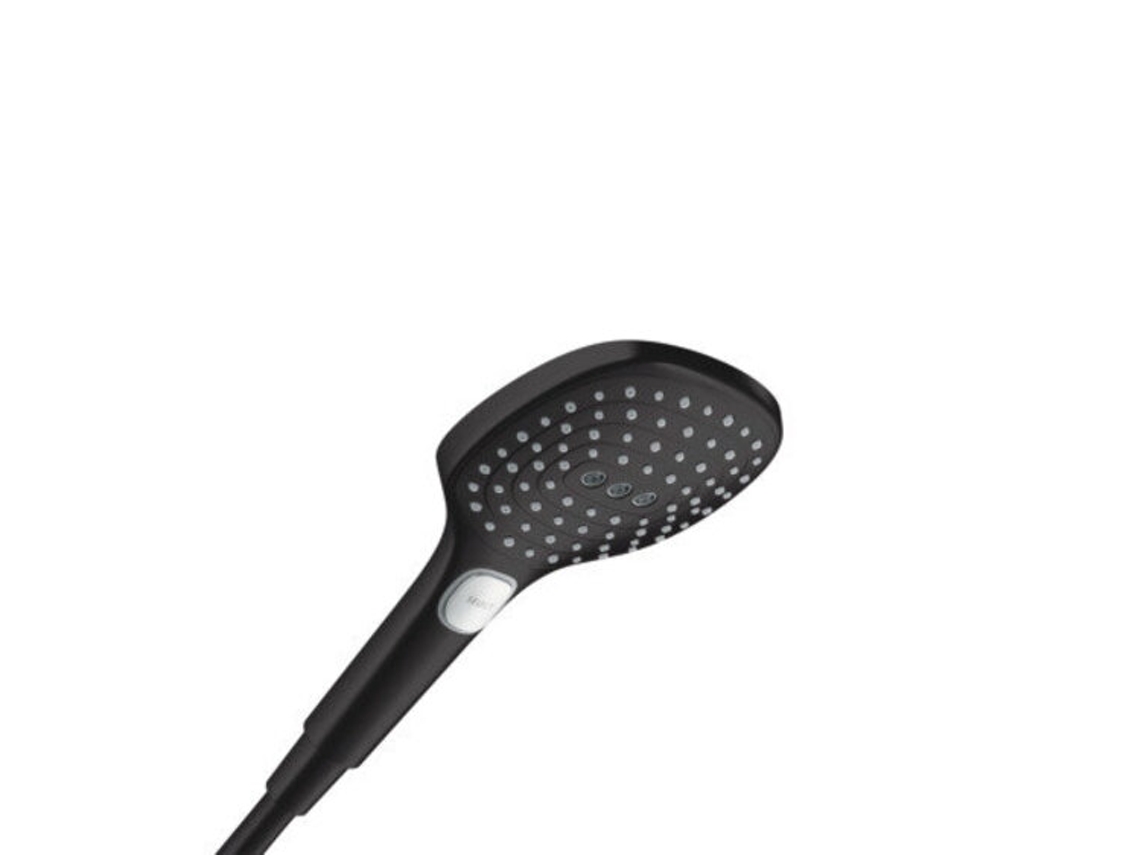 Ducha de mano Raindance Select E 120 3 chorros , 26520, Color: Negro Mate HANSGROHE