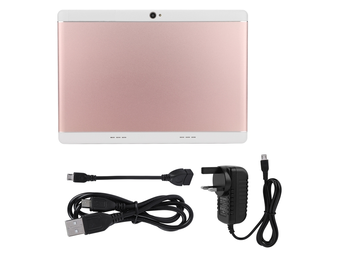Tableta portátil HD de 10,1 pulgadas, 116 g, Bluetooth, Wi-Fi, cámara dual, rosa o dorado claro