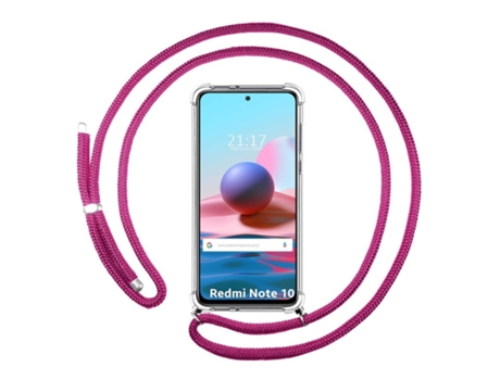 Carcasa Xiaomi Redmi Note 10 / 10S TUMUNDOSMARTPHONE Colgante Rosa