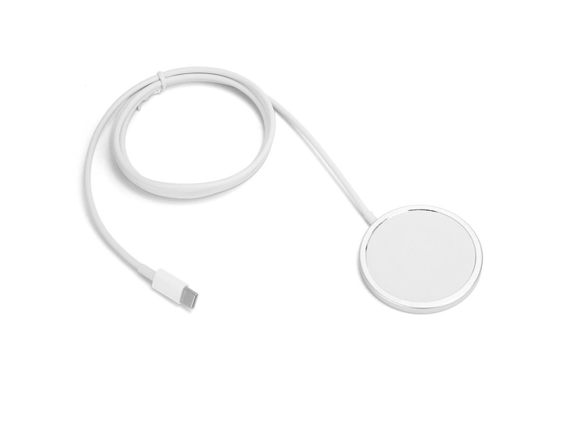Carregador Sem Fio Magnético 15w Liga De Alumínio Silicone Para Ios 12/huawei/xiaomi