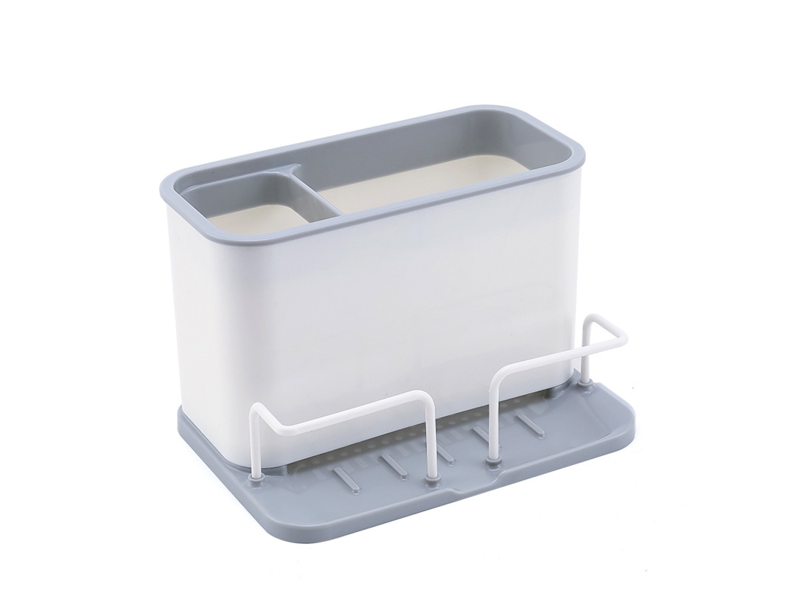 Organizador para la encimera de la cocina: soporte para esponjas, cepillos de cocina y trapos.