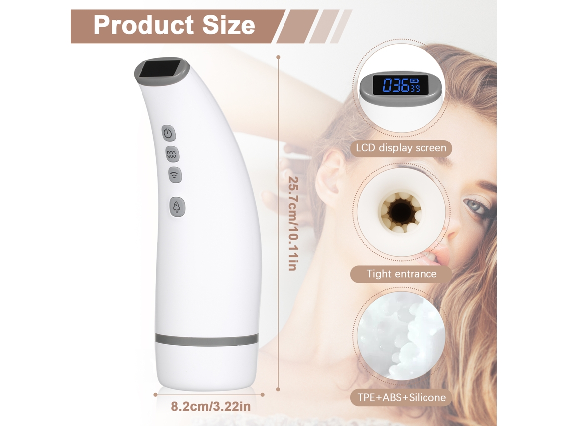 Copa Masturbación Masculina Eléctrica Automática Succionante Vibrante Caliente Juguete Sexual
