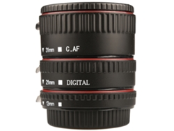 Kit de tubo de extensión macro, anillo de enfoque automático de tres piezas y lentes SLR compatibles con Canon.