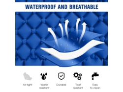 Colchón De Aire Portátil Y Ligero Con Almohada Para Acampar, Colchón Impermeable Para Dormir, Ideal Para Mochileros.