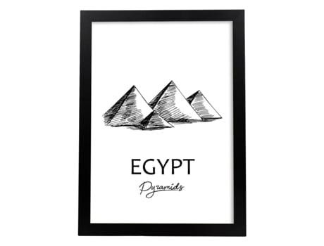 Póster NACNIC de Egipto - Pirã¡Mides. Pósters con Monumentos de Ciudades.