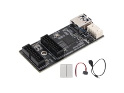 Placa Adaptadora Usb3.2 Gen1 5gbps Estável Compatível 19pin Para 2 Portas 19pin Para Placa-mãe De Desktop