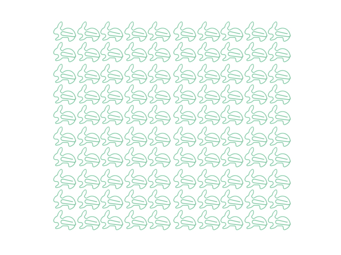 100 Clips De Papel Con Forma De Conejo, De Metal Galvanizado, Para Scrapbooking Y Decoración.