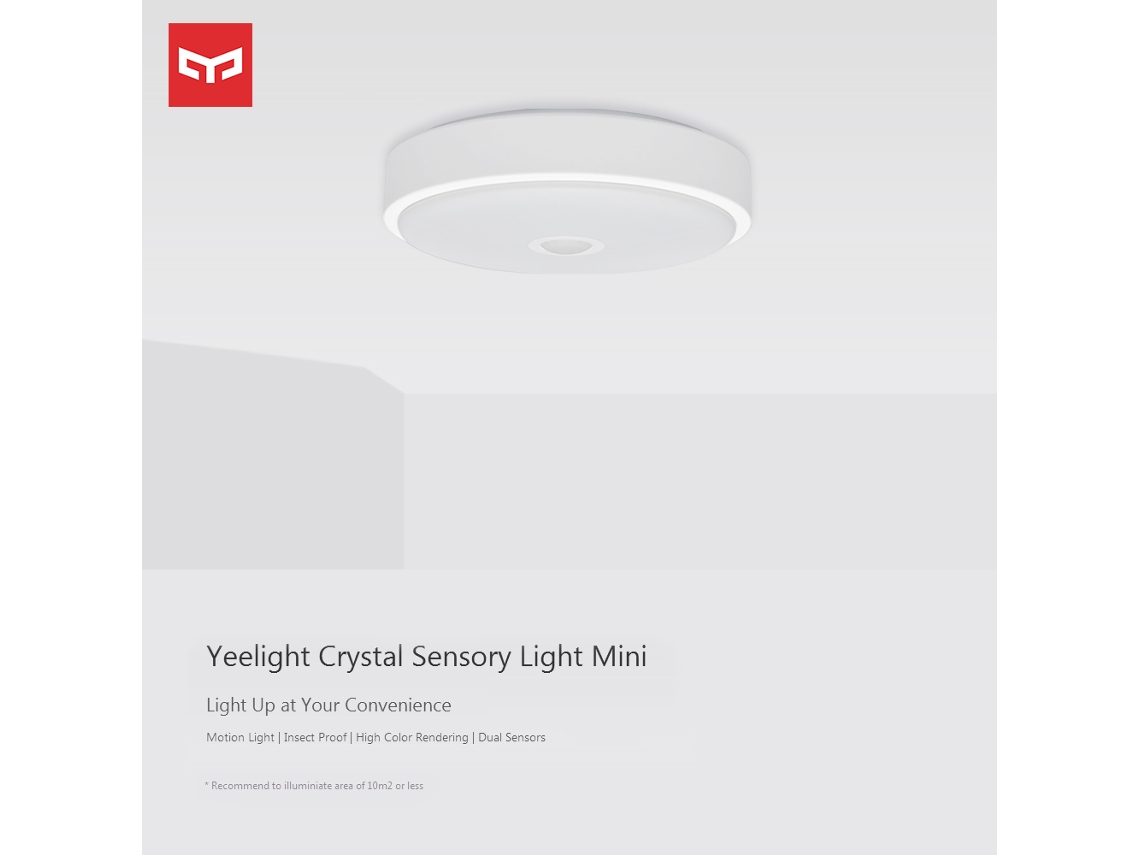Lámpara De Techo Led Yeelight Con Sensor De Movimiento Inteligente, 5700k, 670lm, Para Dormitorio Y Sala De Estar, Ac220-240v, Ylxd09yl