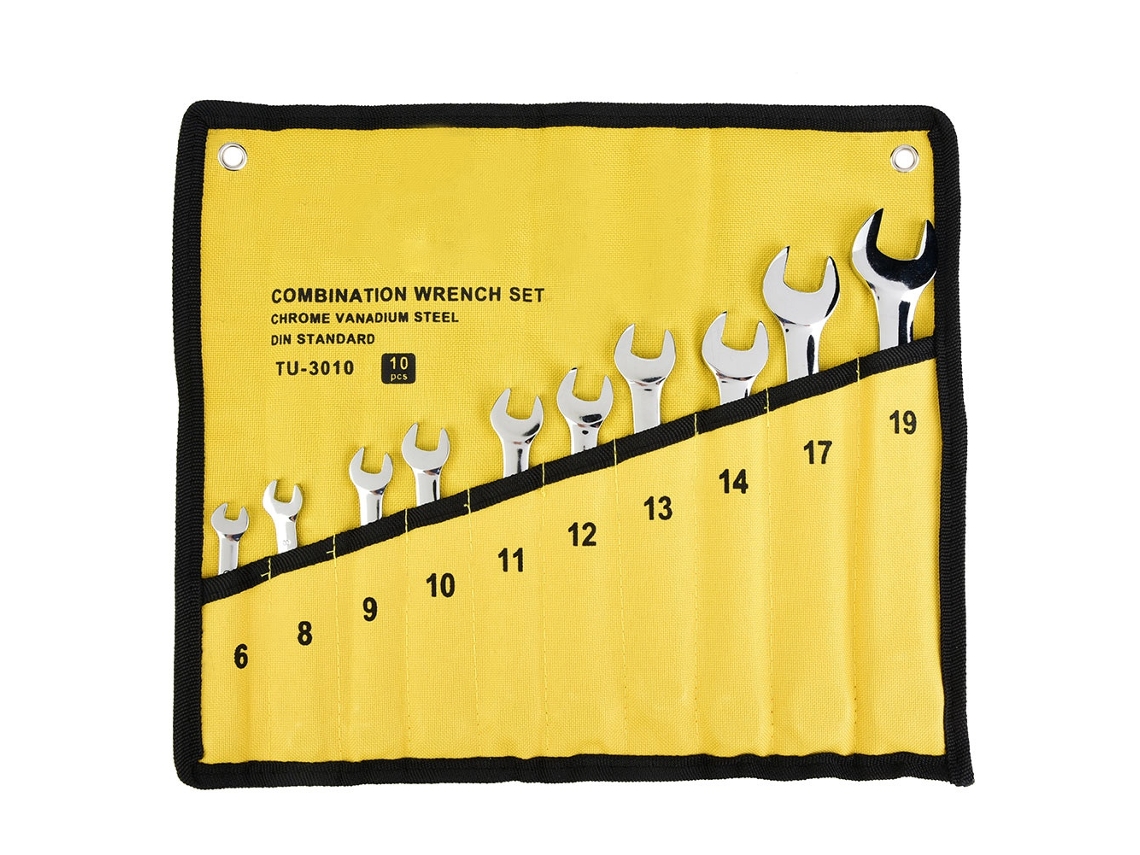 Juego De 10 Llaves De Carraca Dobles Cr-v Para Herramientas De Mantenimiento Tu 3010
