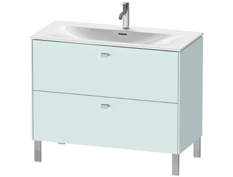 Pedestal de lavabo DURAVIT Brioso vertical 102,0 x 47,9 cm 2 cajones incl. recorte de sifón y delantal para lavabo Viu 234410