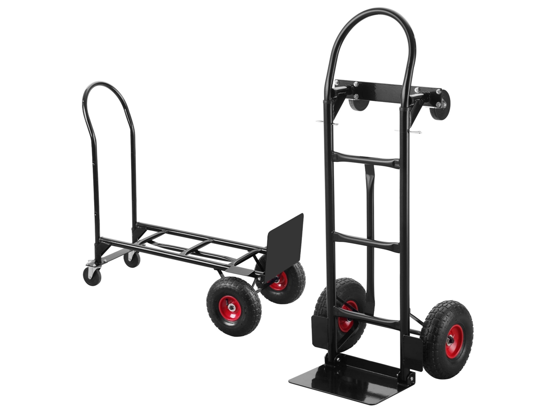 Carro De Compras Plegable Multifunción 2 En 1, Carro De Plataforma, Capacidad De Carga De 250 Kg
