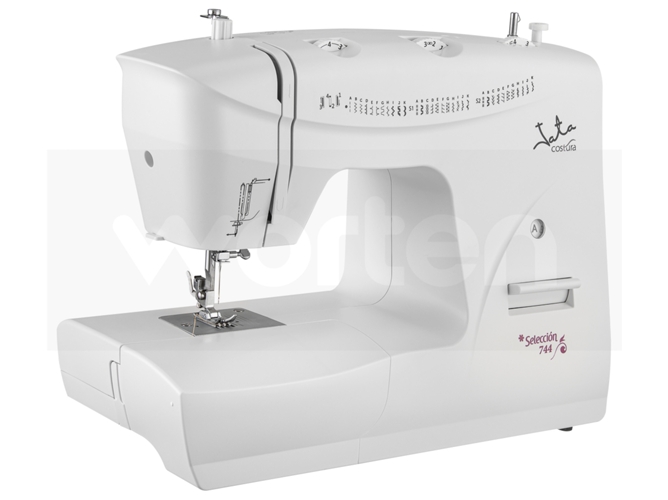 Jata Mc744 Coser 33 diseños puntada pespunte y zigzag ojal en 4 tiempos pedal para control velocidad juego completo accesorios ofrece diferentes cambio