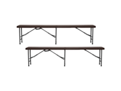 Pack 2 Bancos Plegables Catering 180x30x43cm THINIA