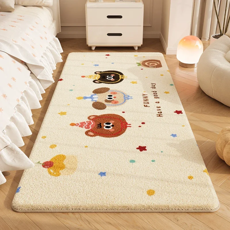 (estilo 11 100x200cm) Linda Alfombra De Dibujos Animados, Suave Y Cómoda, Alfombra De Felpa De Color Crema.