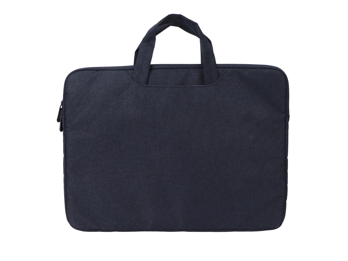Bolsa Para Laptop (forrada Em Pelúcia, Aumentada, Anti-impacto, Resistente À Pressão) Bolsa Casual De Mão Azul Marinho 15,6 Polegadas
