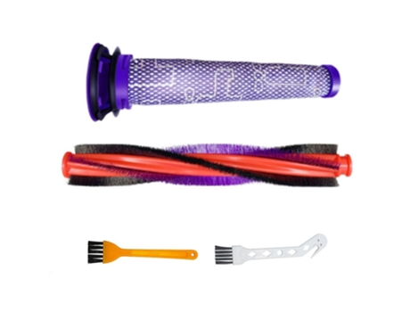 Peças de pré-filtro de barra de escova de rolo de cerdas de 22,5 cm para dyson v6 animal