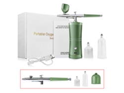 (juego Verde) Juego De Aerógrafo Portátil Para Decoración De Uñas, Que Incluye Aerógrafo
