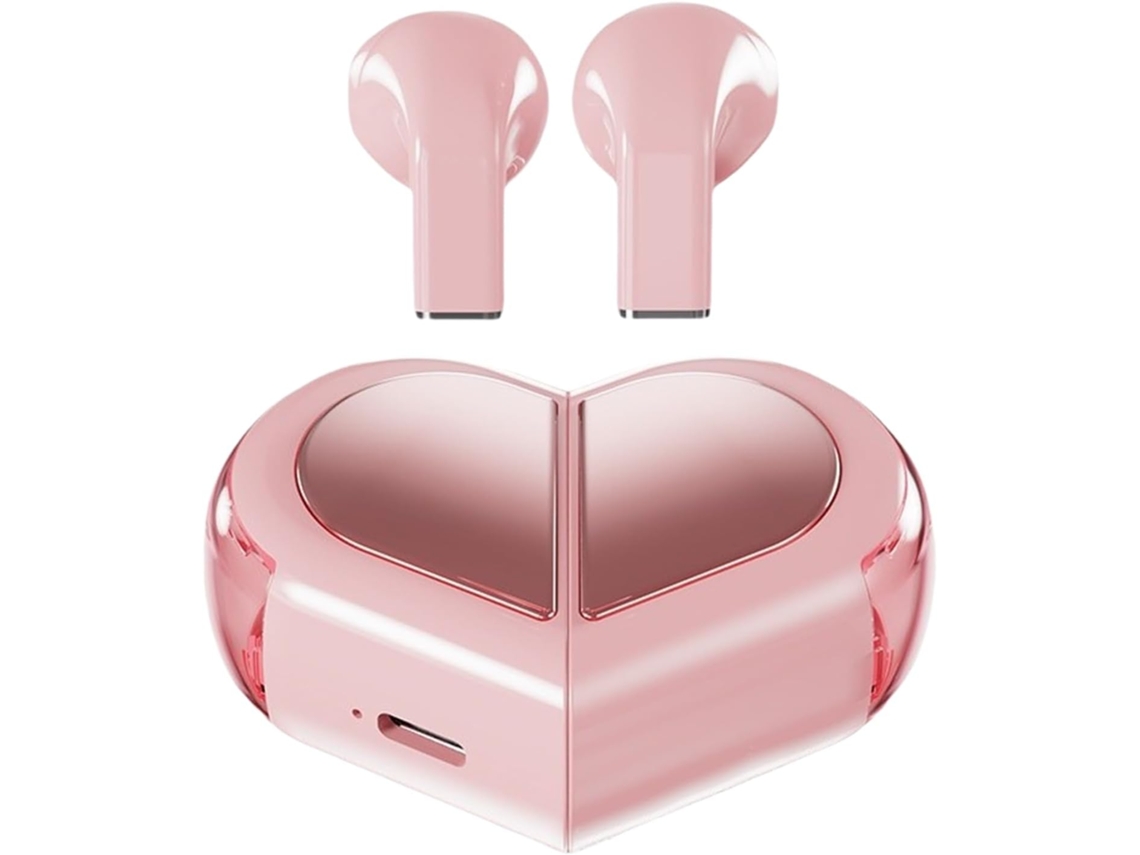 Auriculares Con Cable | Diseño Versátil En Forma De Corazón: Elegante Y Duradero.