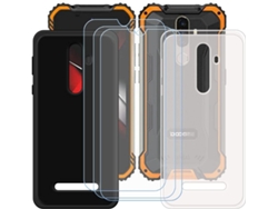 Conjunto de Protectores de Pantalla Semitransparente Protetora para Doogee S58 Pro HONGWE. Negro (3un)