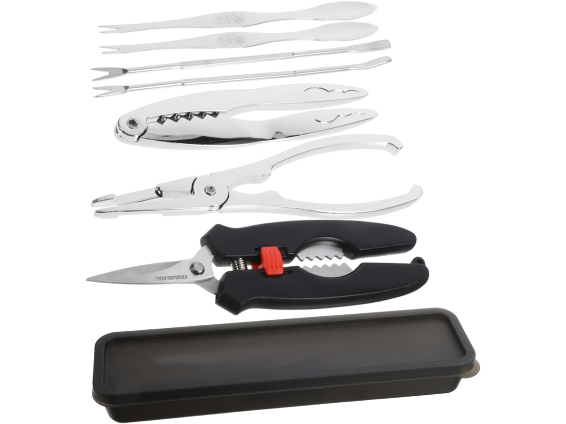 Kit Completo De Ferramentas De Aço Inoxidável Para Abrir Caranguejos E Frutos Do Mar