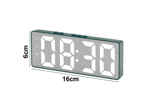Despertador digital Reloj LED Dormitorio Reloj de escritorio electrónico adecuado para el hogar dormitorio oficina ELKUAIE