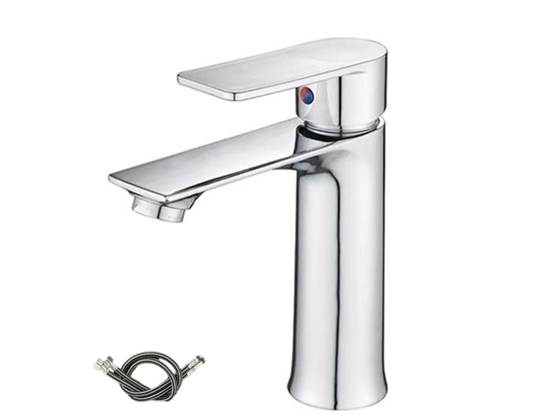 Grifos De Baño De Acero Inoxidable, Grifos De Lavabo De Una Sola Manija, Grifos De Baño Comerciales