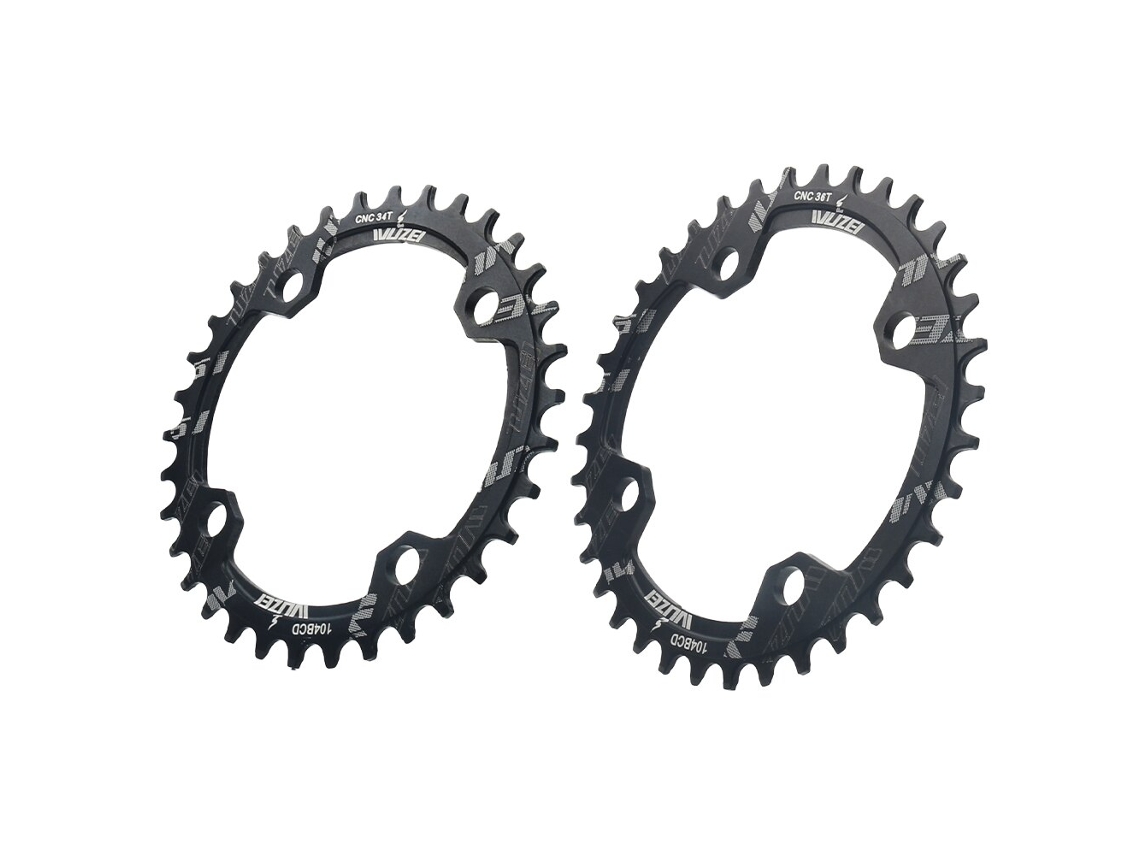 Piezas de bicicleta Wuzei Mtb 104bcd 34t y 36tvayotoy con plato estrecho y ancho